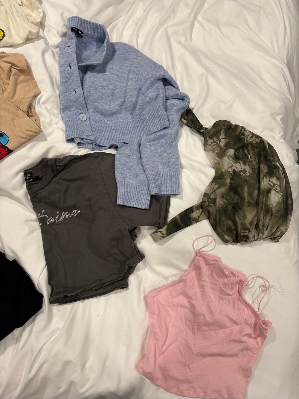 Women’s shirts fits size medium one pair of oqq leggings and a long skirt
